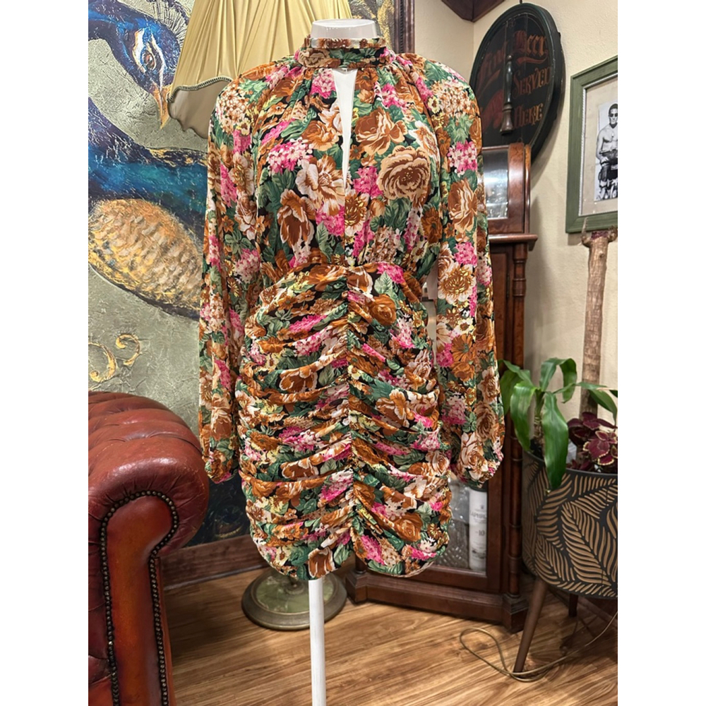 Lush Floral Mini Dress Women's Size Small